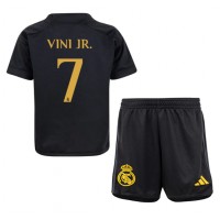 Billiga Real Madrid Vinicius Junior #7 Barnkläder Tredje fotbollskläder till baby 2023-24 Kortärmad (+ Korta byxor)